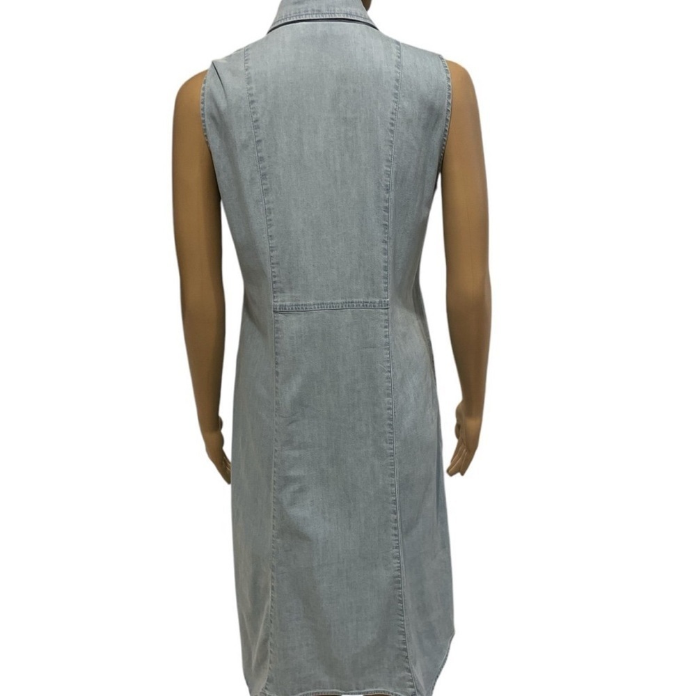 LOGO by Lori Goldstein Sleeveless Light Blue Denim Dress size XS - Picture 4 of 4